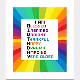 I Am Birthday: Positive Affirmations Birthday Gifts Posters and Art